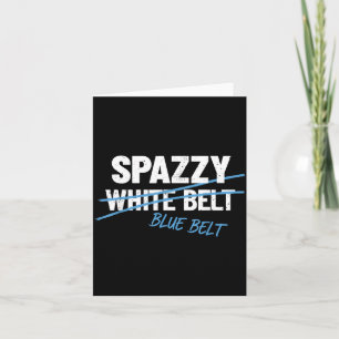 Spazzy Weißer Gürtel Blauer Gürtel Brasilianisches Karte