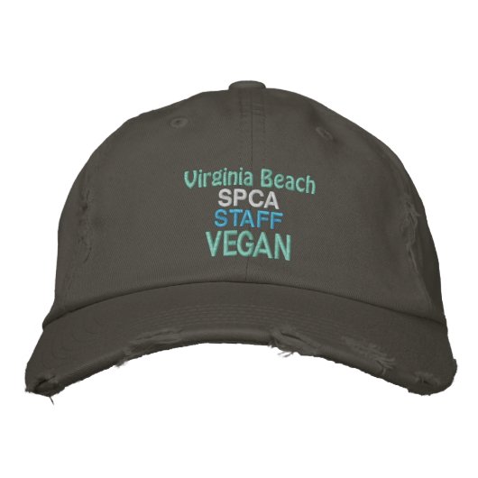 SPCA VEGAN Nickel Bestickte Kappe (Vorderseite)