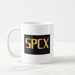 SPCX SpaceX Börsengang Investor Design   Weltrauma Kaffeetasse