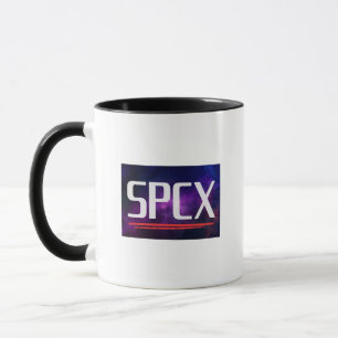 SPCX SpaceX Börsengang Investor Design   Weltrauma Tasse