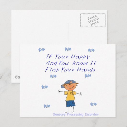 SPD Hand flachen Postkarte (Vorne/Hinten)