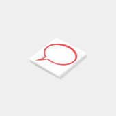 Speach Bubble Post-it Klebezettel (angewinkelt)