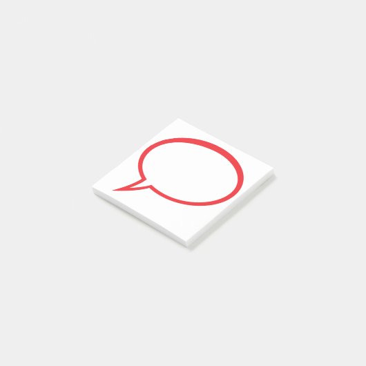 Speach Bubble Post-it Klebezettel (angewinkelt)