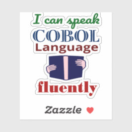 Speak Cobol Language Fluently Sticker