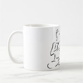 Speak Kind Worte Zitat Meditation Pose Tasse (Links)