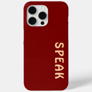 SPEAK-Logo-Maroon Case-Mate iPhone Hülle