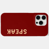 SPEAK-Logo-Maroon Case-Mate iPhone Hülle (Rückseite (Horizontal))