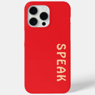 SPEAK Logo Rot Case-Mate iPhone Hülle