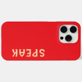 SPEAK Logo Rot Case-Mate iPhone Hülle (Rückseite (Horizontal))