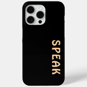 SPEAK Logo Schwarz Case-Mate iPhone Hülle
