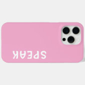SPEAK Logo Soft Pink Case-Mate iPhone Hülle (Rückseite (Horizontal))