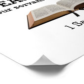 SPEAK LORD Samuel Bible Verse Christlich Poster (Ecke)