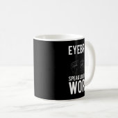 Speak Louder als Worte Deaf-mute Kaffeetasse (VorderseiteRechts)