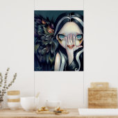 Speak No Evil ART PRINT gothischer Surrealismus Ho Poster (Küche)
