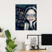 Speak No Evil ART PRINT gothischer Surrealismus Ho Poster (Heimbüro)