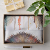 Speak No Evil Monkey Watercolor Art Seidenpapier (Geschenk)