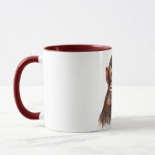 Speak No Evil Monkey Watercolor Art Tasse (Links)