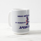 SPEAK OUT FOURTH OF JULY KAFFEETASSE (Vorderseite Links)