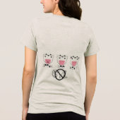 Speak-See-Hear-No-Übel Tri-Blend Shirt (Rückseite)