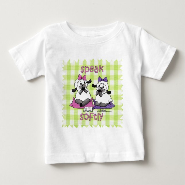 Speak Softly Lambs Baby T-shirt (Vorderseite)