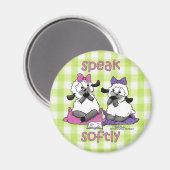 Speak Softly Lambs Magnet (Vorderseite/Rückseite)
