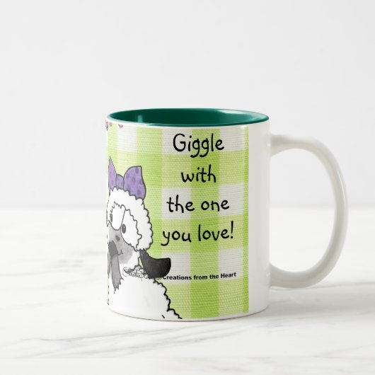 Speak Softly Lambs Zweifarbige Tasse (Rechts)
