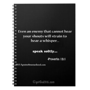 Speak Softy gotGod316.com Notizblock