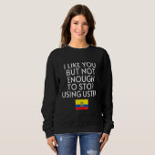 Speak Spanish Ecuador Flag Usted Tu Ecuadorian 1 Sweatshirt (Vorne ganz)