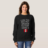 Speak Spanish Peru Flag Usted Tu Peruvian Sweatshirt (Vorne ganz)