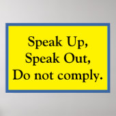 Speak Up Poster (Vorne)