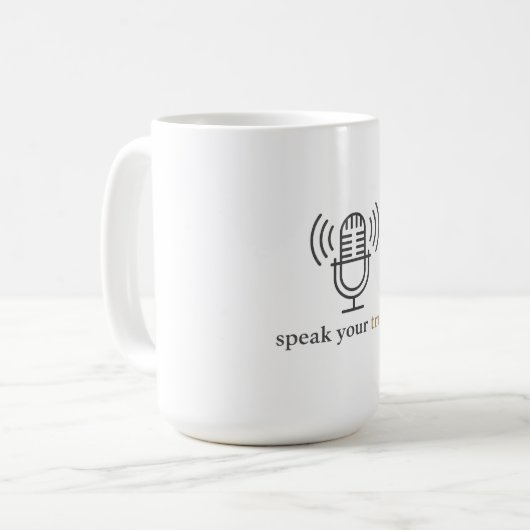 Speak Your Truth Formula  Kaffeetasse (Vorderseite Links)