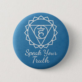 Speak Your Truth Throat Chakra Communication Button