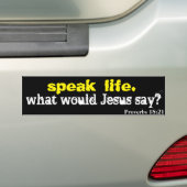 Speakbibel-Zitat anpassen Autoaufkleber (Auf Auto)
