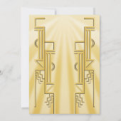 Speakeasy Butterfly Flapper Great Gatsby Party Einladung (Rückseite)