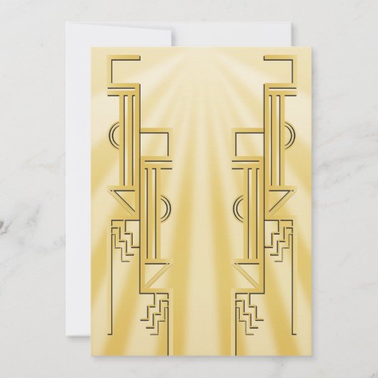 Speakeasy Butterfly Flapper Great Gatsby Party Einladung (Rückseite)