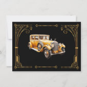 Speakeasy Flapper Great Gatsby Harlem Nights Einladung (Rückseite)