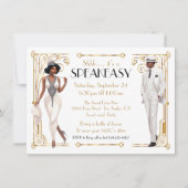 Speakeasy Flapper Great Gatsby Harlem Nights Einladung (Vorderseite)