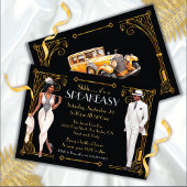Speakeasy Flapper Great Gatsby Harlem Nights Einladung