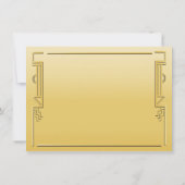 Speakeasy Flapper Great Gatsby Party Einladung (Rückseite)