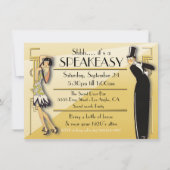 Speakeasy Flapper Great Gatsby Party Einladung (Vorderseite)