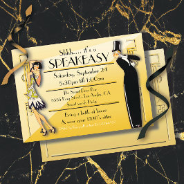Speakeasy Flapper Great Gatsby Party Einladung