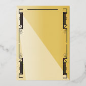 Speakeasy Flapper Party Afroamerikaner Folieneinladung (Rückseite)