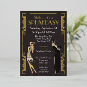 Speakeasy Flapper Party Folieneinladung (Stehend vorne)