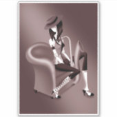 "Speakeasy" - Jazz-Inspiriert Aufkleber (Vorderseite)