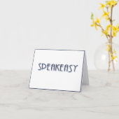 SpeakEasy Karte (Gelbe Blume)