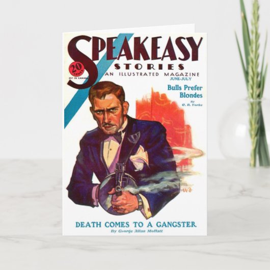 Speakeasy Karte (Vorderseite)