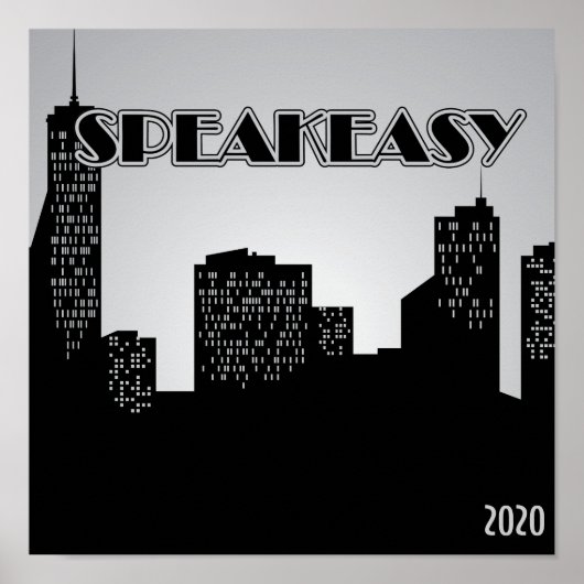 Speakeasy, Party Poster der 1920er Jahre (Vorne)