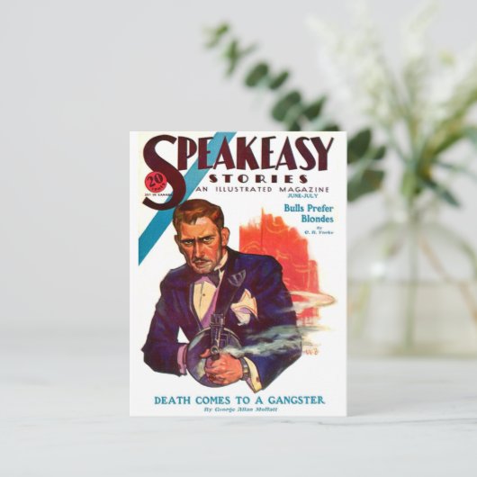 Speakeasy Postkarte (Stehend Vorderseite)