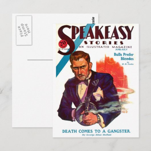 Speakeasy Postkarte (Vorne/Hinten)