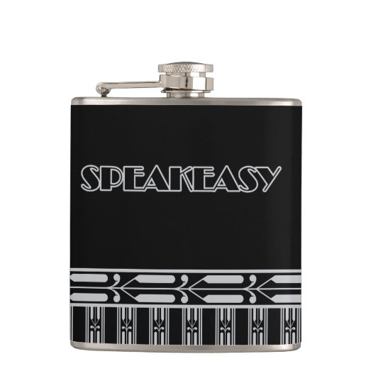 Speakeasy-Vintage Flasche Flachmann (Vorderseite)